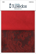 Load image into Gallery viewer, BLACKTIE Red Stretch Fabric Swatch