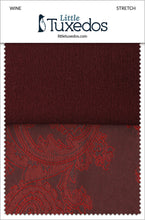 Load image into Gallery viewer, BLACKTIE Wine Stretch Fabric Swatch