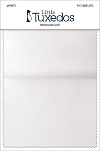 Perry Ellis White Signature Fabric Swatch