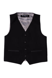 BLACKTIE "London" Kids Onyx Black Tuxedo (5-Piece Set)