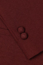 Load image into Gallery viewer, Little Tuxedos &quot;Mason&quot; Kids Burgundy Suit (5-Piece Set)