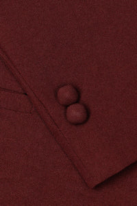 Little Tuxedos "Mason" Kids Burgundy Suit (5-Piece Set)