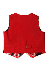 Little Tuxedos "Mason" Kids Red Suit (5-Piece Set)