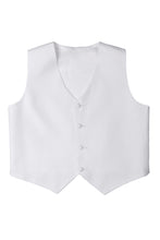 Load image into Gallery viewer, Little Tuxedos &quot;Mason&quot; Kids White Suit (5-Piece Set)