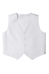 Little Tuxedos "Mason" Kids White Suit (5-Piece Set)