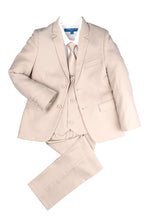 Load image into Gallery viewer, LittleTuxedos.com &quot;Noah&quot; Perry Ellis Kids Light Tan Suit (5-Piece Set)