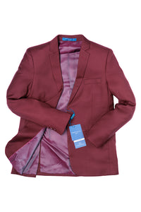 Perry Ellis "Noah" Perry Ellis Kids Burgundy Suit (5-Piece Set)