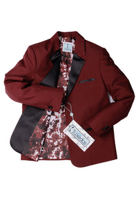 Little Tuxedos "Prodigy" Kids Burgundy Tuxedo (5-Piece Set)