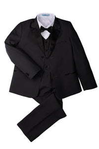 Little Tuxedos "Prodigy" Kids Charcoal Tuxedo (5-Piece Set)