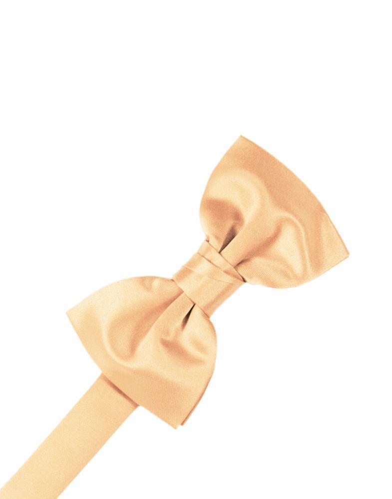 Cardi Apricot Luxury Satin Kids Bow Tie