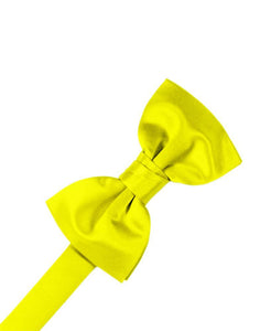 Cardi Lemon Luxury Satin Kids Bow Tie