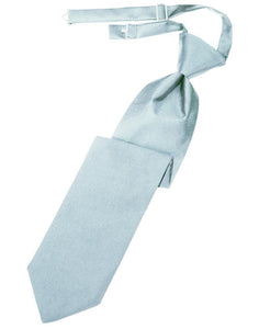 Cardi Light Blue Luxury Satin Kids Necktie