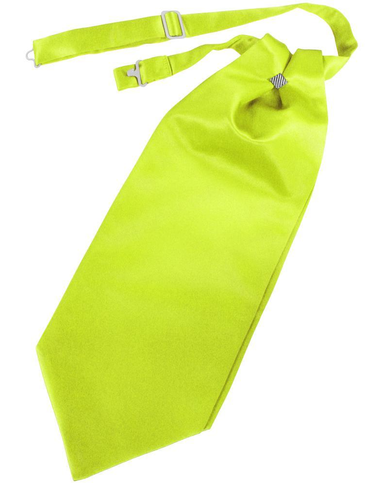 Cardi Lime Solid Satin Kids Cravat