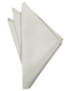 Cardi Platinum Luxury Satin Pocket Square