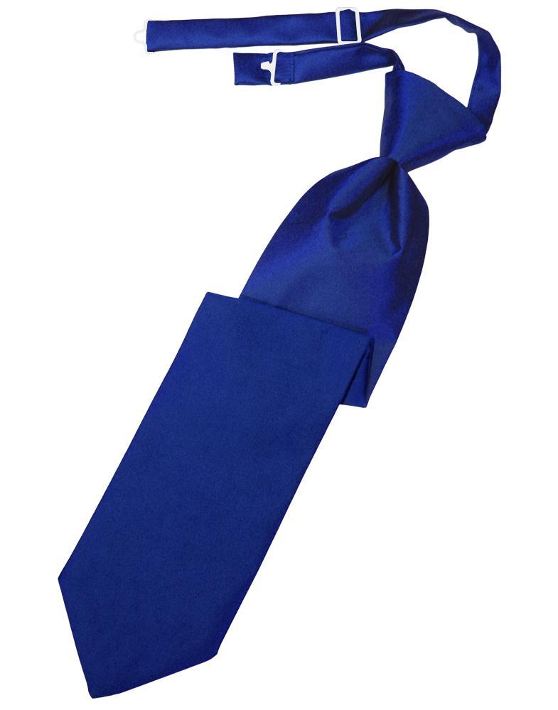 Cardi Royal Blue Luxury Satin Kids Necktie