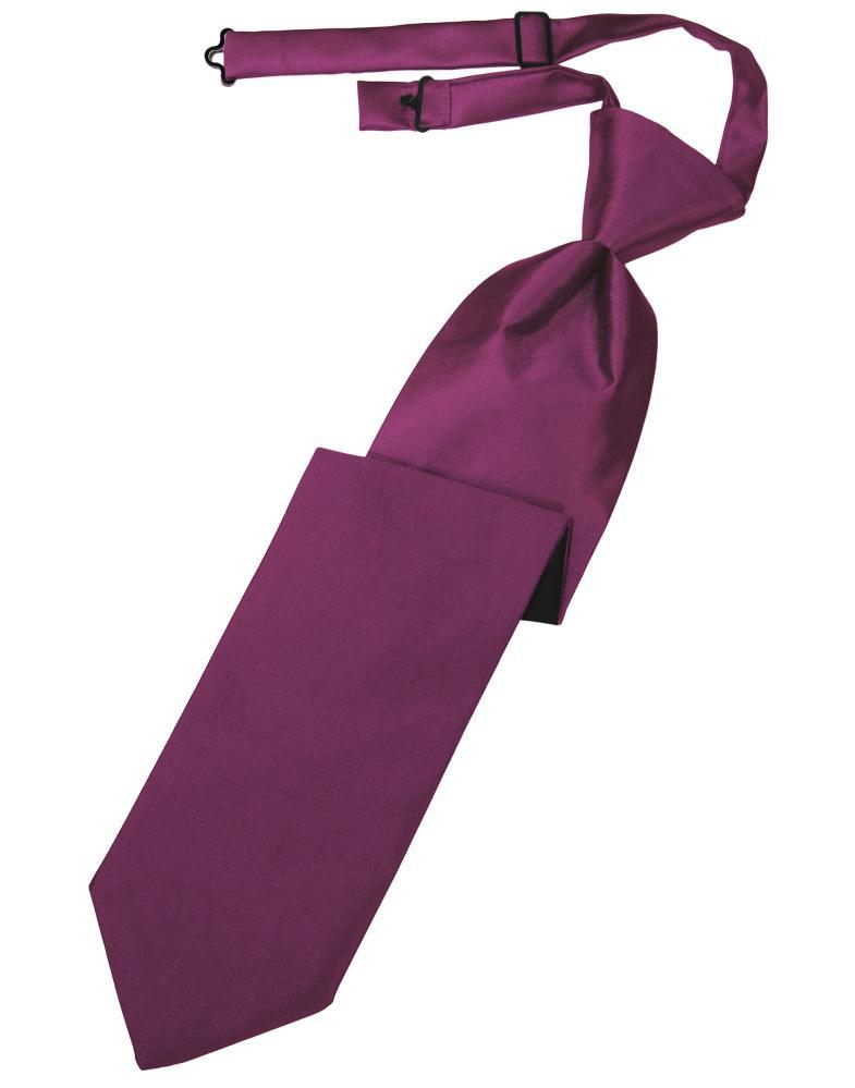 Cardi Sangria Luxury Satin Kids Necktie