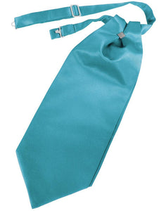 Cardi Turquoise Solid Satin Kids Cravat