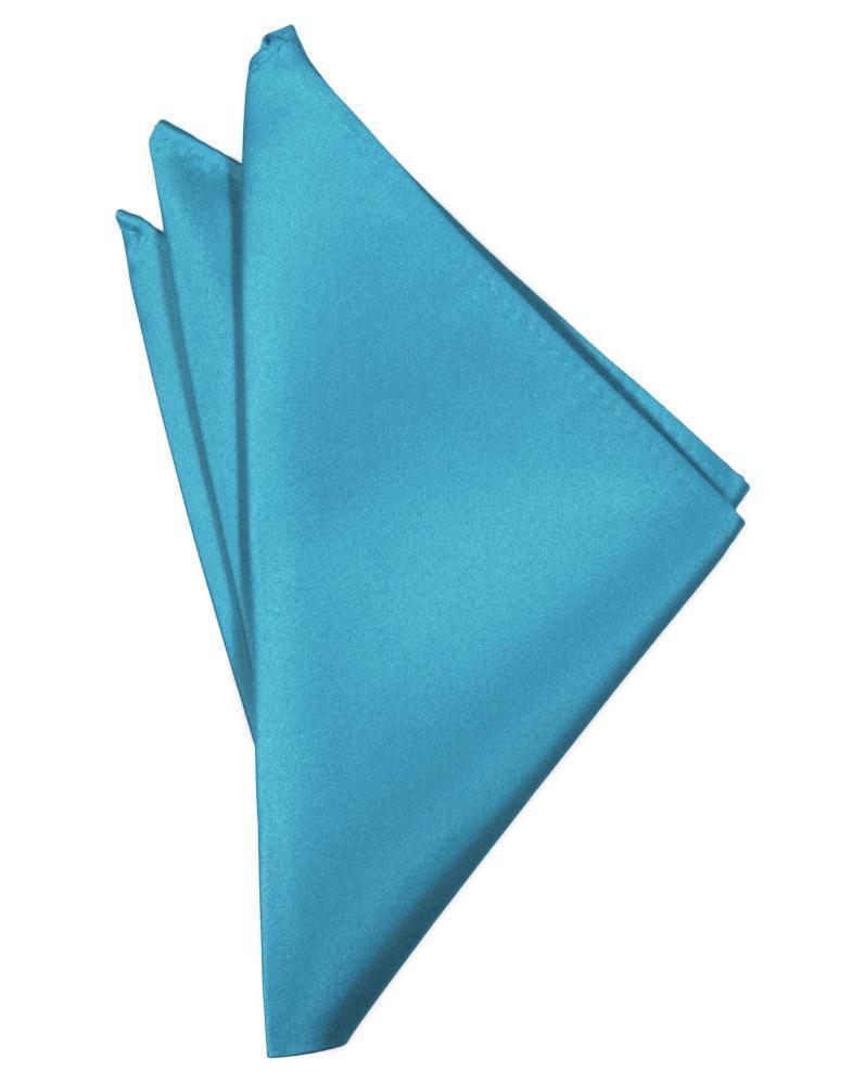 Cardi Turquoise Luxury Satin Pocket Square