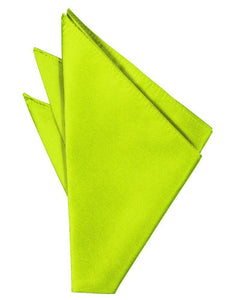 Cardi Lime Solid Twill Pocket Square