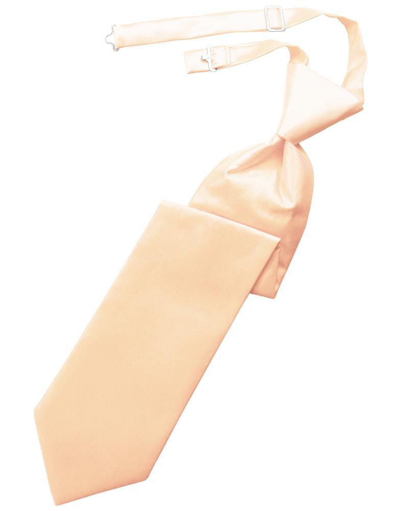 Cardi Peach Solid Twill Kids Necktie