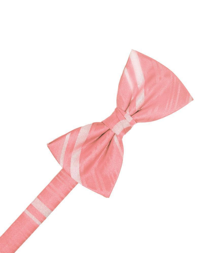 Cardi Coral Reef Striped Satin Kids Bow Tie