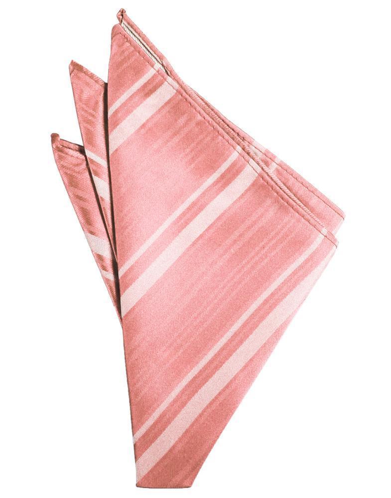 Cardi Coral Reef Striped Satin Pocket Square