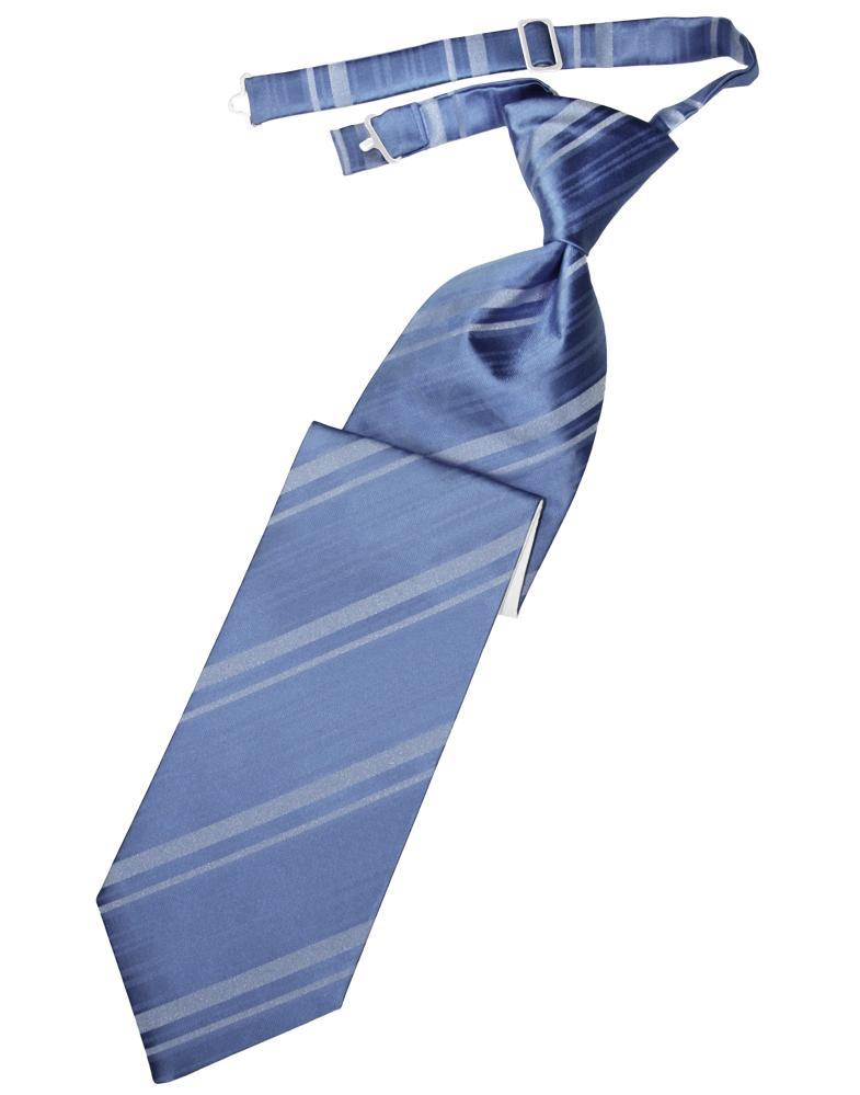 Cardi Cornflower Striped Satin Kids Necktie