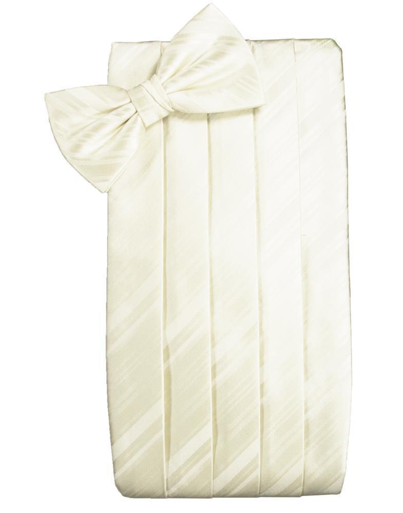 Cardi Ivory Kids Striped Satin Cummerbund