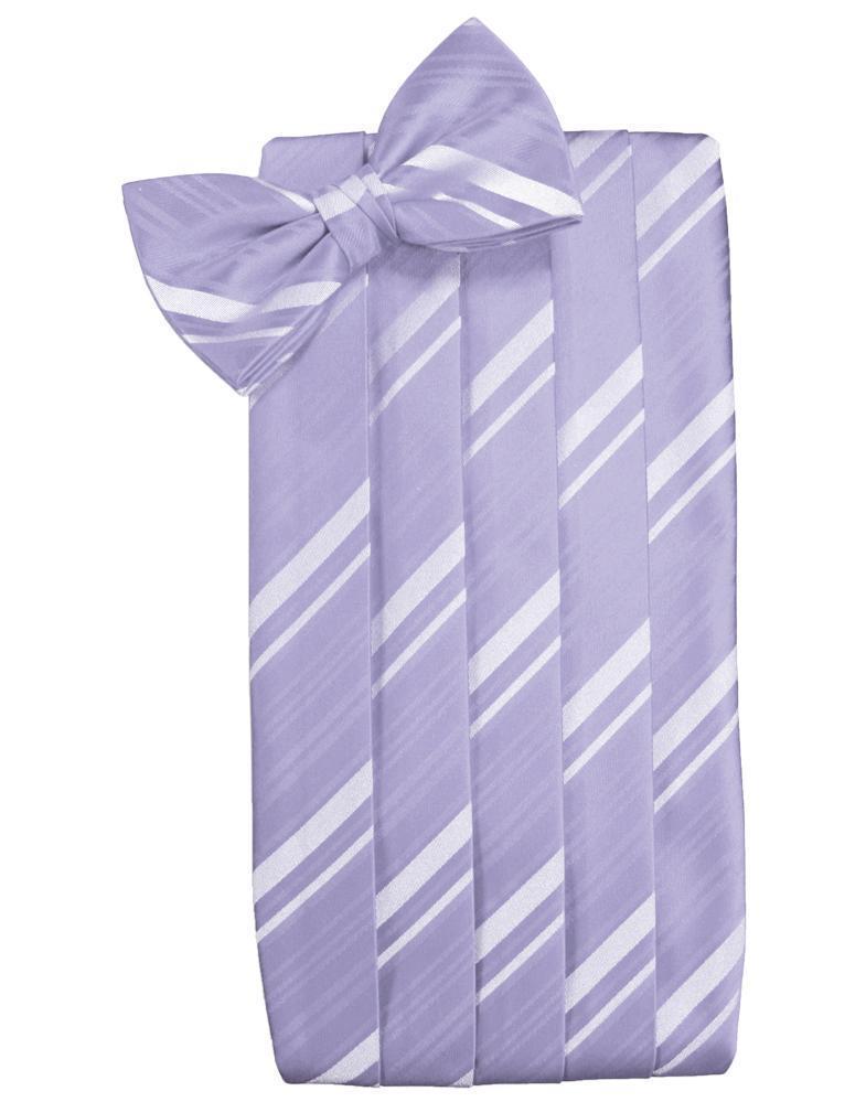 Cardi Periwinkle Kids Striped Satin Cummerbund