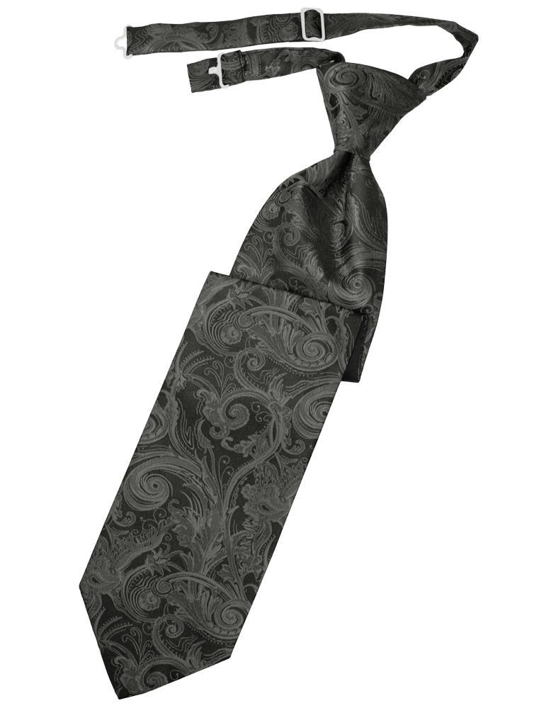 Cardi Charcoal Tapestry Kids Necktie