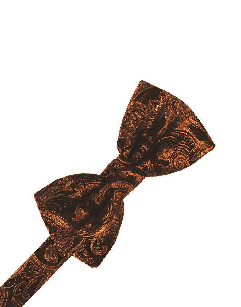 Cardi Cognac Tapestry Kids Bow Tie