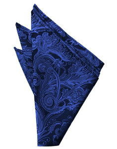 Cardi Royal Blue Tapestry Pocket Square