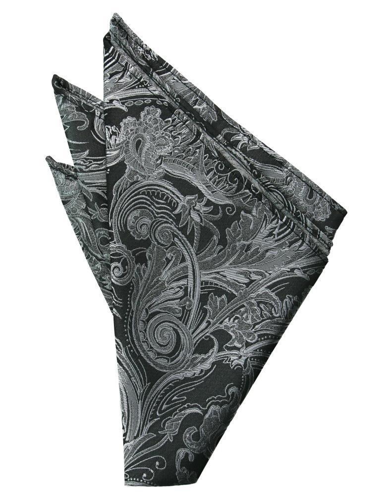 Cardi Silver Tapestry Pocket Square