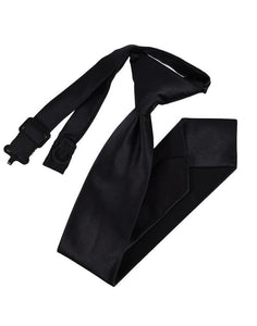 BLACKTIE Black "Eternity" Kids Necktie