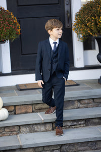 BLACKTIE "Liam" Kids Midnight Blue Suit (5-Piece Set)