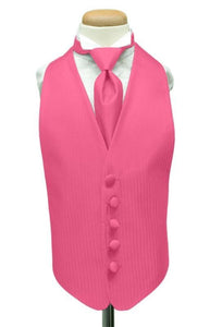 Cardi Bubblegum Herringbone Kids Tuxedo Vest