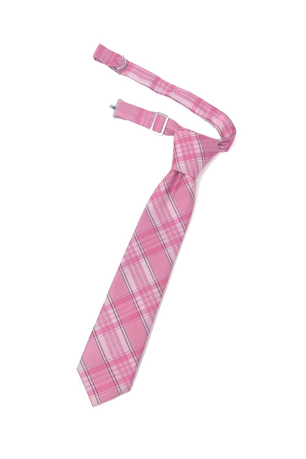 Cardi Pink Madison Plaid Kids Necktie