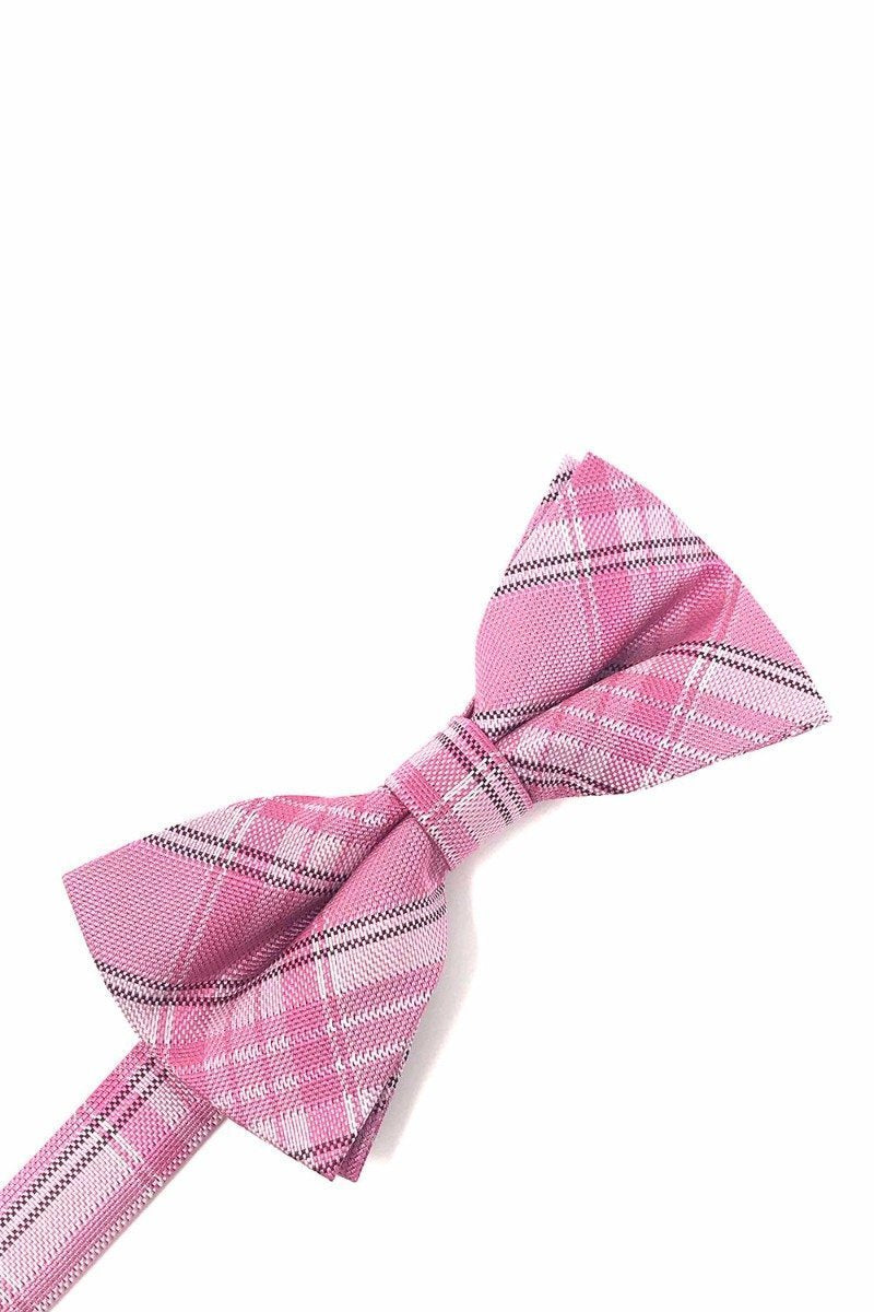 Cardi Pink Madison Plaid Kids Bow Tie