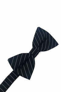 Cardi Black Newton Stripe Kids Bow Tie