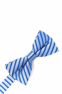 Cardi Blue Newton Stripe Kids Bow Tie
