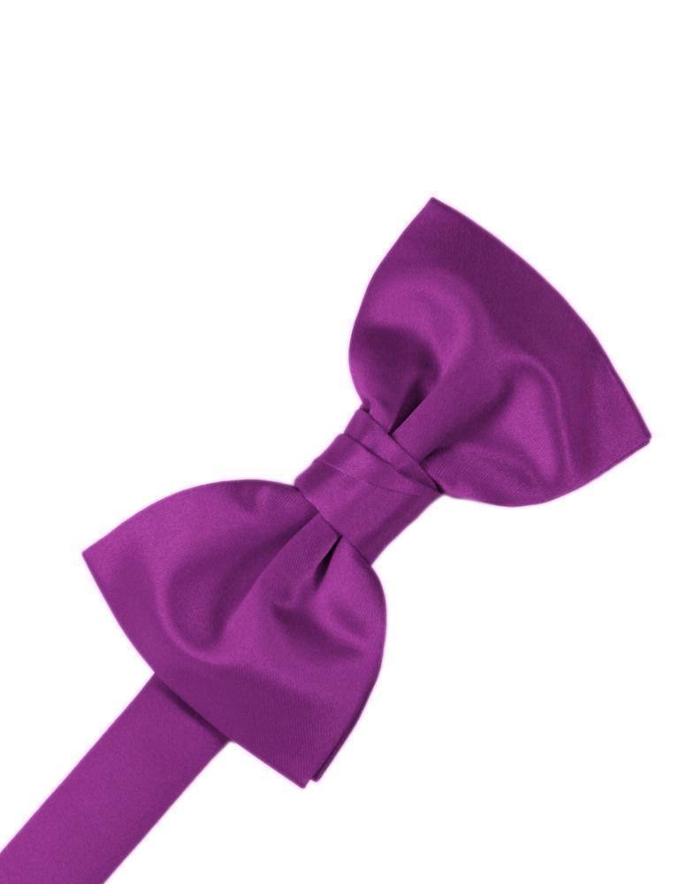 Cardi Cassis Luxury Satin Kids Bow Tie