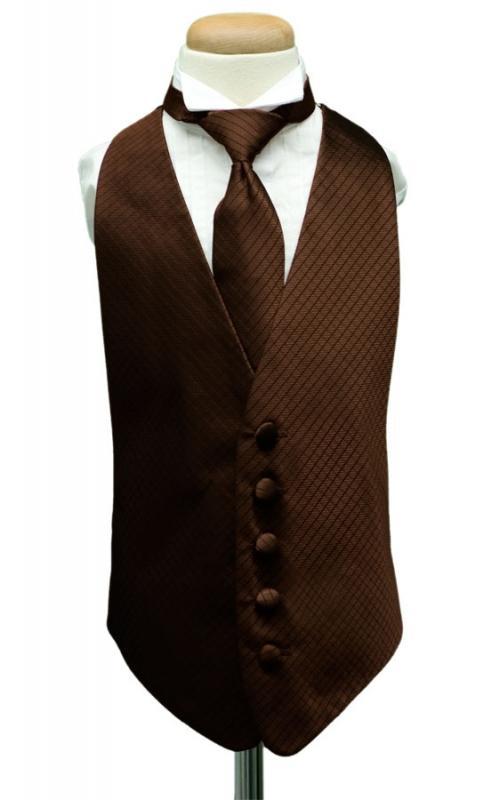 Chocolate Palermo Kids Necktie Chocolate Palermo Kids Necktie
