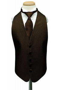 Cardi Chocolate Venetian Kids Tuxedo Vest