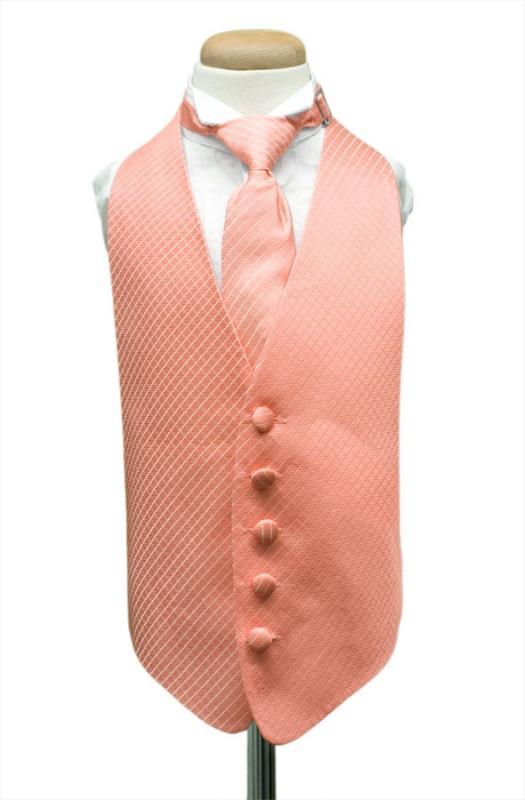 Cardi Coral Palermo Kids Tuxedo Vest