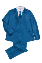 Load image into Gallery viewer, Little Tuxedos &quot;Mason&quot; Kids Cobalt Suit (5-Piece Set)