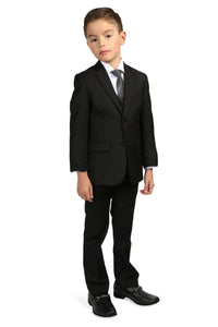 Ferrecci "Jax" Kids Black Suit 5-Piece Set