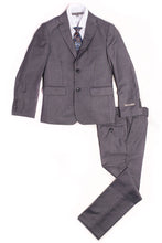 Load image into Gallery viewer, Geoffrey Beene &quot;Austin&quot; Kids Charcoal 5-Piece Suit (Geoffrey Beene / AXNY)