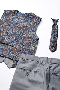Geoffrey Beene "Austin" Kids Light Grey 5-Piece Suit (Geoffrey Beene / AXNY)