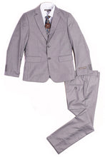 Load image into Gallery viewer, Geoffrey Beene &quot;Austin&quot; Kids Light Grey 5-Piece Suit (Geoffrey Beene / AXNY)
