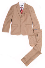 Load image into Gallery viewer, Geoffrey Beene &quot;Austin&quot; Kids Tan 5-Piece Suit (Geoffrey Beene / AXNY)